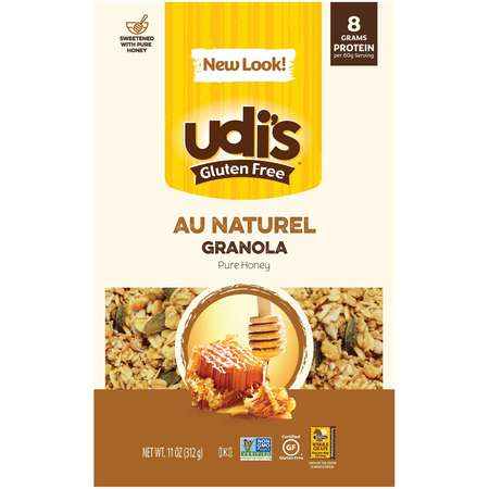 UDIS Udi Gluten Free Granola Au Natural 12 oz., PK6 069899780615